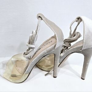 fashion nova high hells with strings heels -Size 6